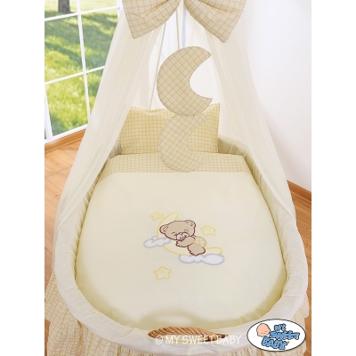 Beddengoed voor Rieten Baby Wieg 2 st