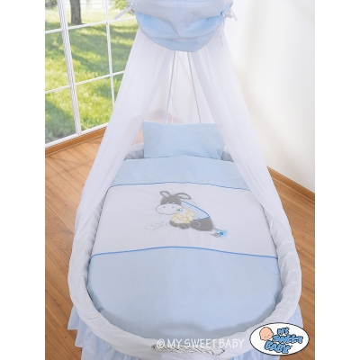 Beddengoed voor Rieten Baby Wieg 2 st