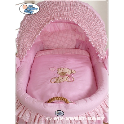 Beddengoed voor Rieten Baby Wieg 2 st