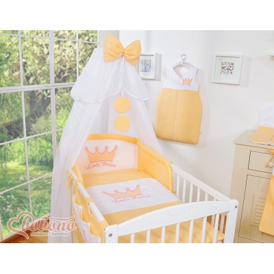 Beddengoedset met Hemeltje Klamboe voor Babybed 5 st -  Perzik Little Prince Princess