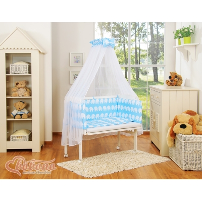 Beddengoedset voor Bijzetbed Baby  6 st FABIO Blauw