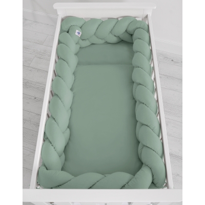 Bedomrander baby vlecht Pastelgroen
