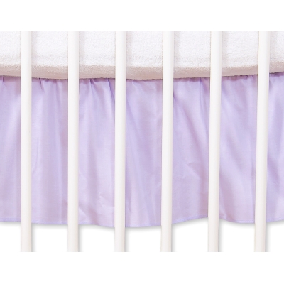Bedrok Maskerende Ruche voor Babybed 140x70 cm - Harten Purper