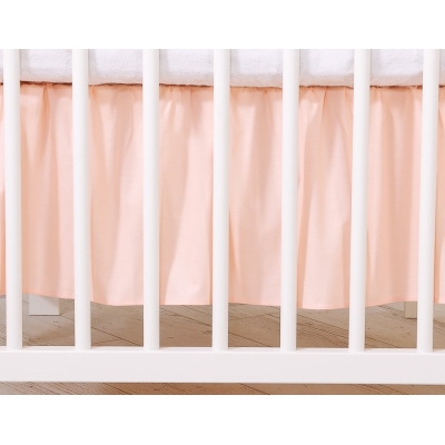 Bedrok  Ruche voor Kinderbed 120x60 cm -  Poederroze Little Prince Princess