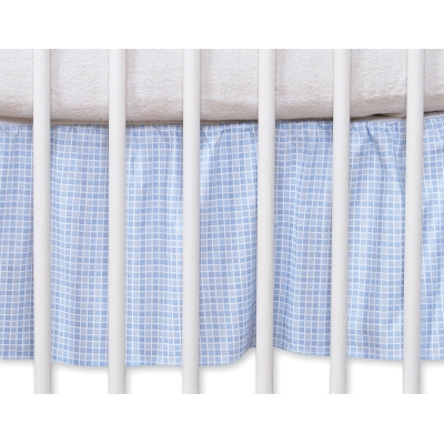 Bedrok voor Ledikant 140x70 cm - Harten Blauw Geruit