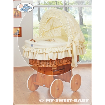 Bekleding wieg Kap Handvat voor Baby Wiegje Beige