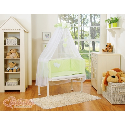 Co-sleeper Kinderbed met Matras en beddengoed -  Groen