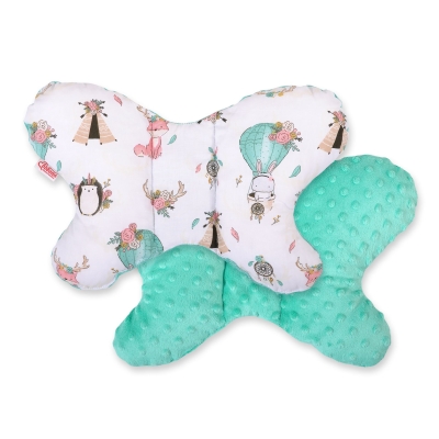 Dubbelzijdig Antischokkussen voor Baby Mint Beige Vos