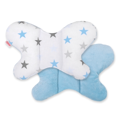 Dubbelzijdig Antischokkussen voor hoofd van de baby Blauw Sterren