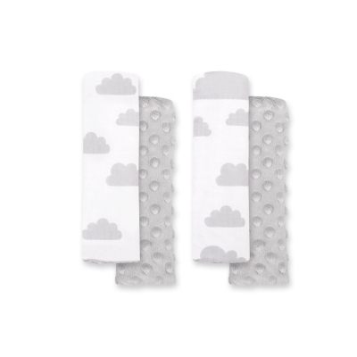 Dubbelzijdige Kussentjes voor Autogordels Grijs Wolken
