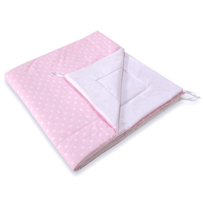 Dubbelzijdige Speelkleed voor Tipi Tent Wigwam  Roze Polkaprikker