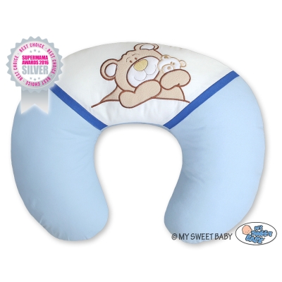 Extra Hoes voor Voedingskussen - Barnabas Bear Blauw Teddy Bear Branaba