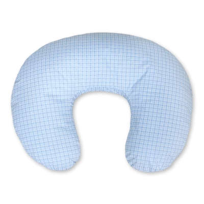 Extra Hoes voor Voedingskussen - Harten Blauw Geruit