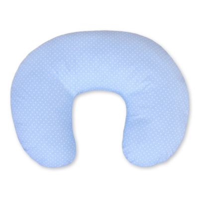 Extra Hoes voor Voedingskussen - Harten Blauw Polkaprikker