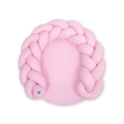 Gevlochten Donut Kussen voor Baby / Speelmat 2 in 1 Roze