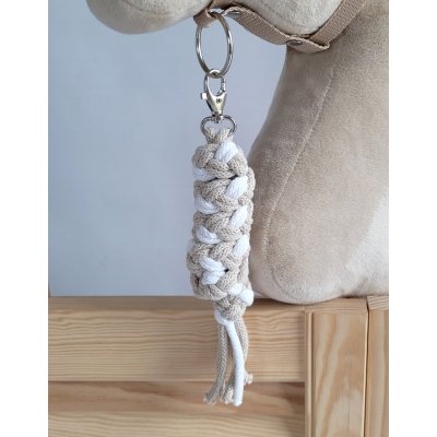 Gevlochten Touw voor Stokpaardje Hobby Horse Wit Beige