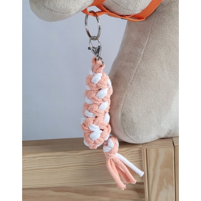 Gevlochten Touw voor Stokpaardje Hobby Horse Wit Oranje