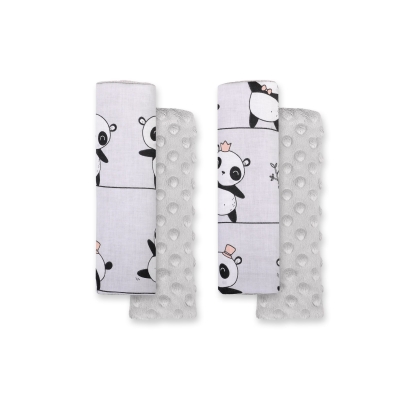 Gordelbeschermer voor Autogordels Grijs Panda