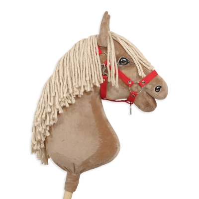 Halster voor Stokpaardje Hobby Horse Rood
