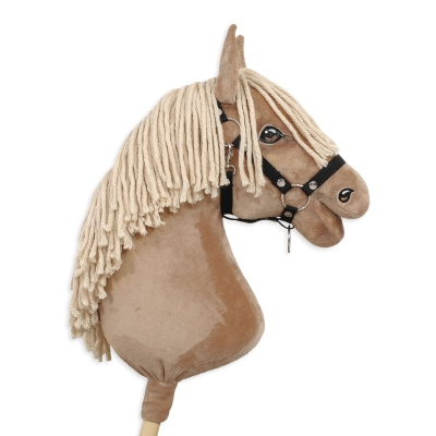 Halster voor Stokpaardje Hobby Horse Zwart