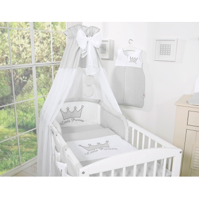 Hemeltje van Tule voor Babybed -  Grijs Sifonki Little Prince Princess