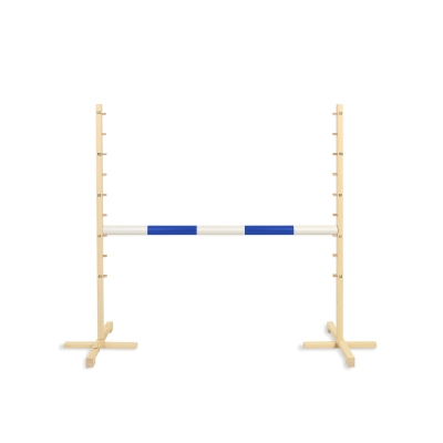 Hindernis voor Stokpaarden 120 cm met Stang 50mm Blauw
