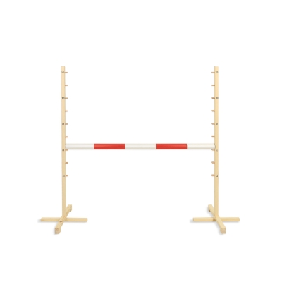 Hindernis voor Stokpaarden 120 cm met Stang 50mm Rood