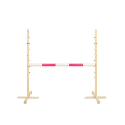 Hindernis voor Stokpaarden 120 cm met Stang 50mm Roze