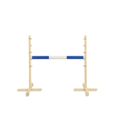 Hindernis voor Stokpaarden 80 cm met Stang 50mm Blauw