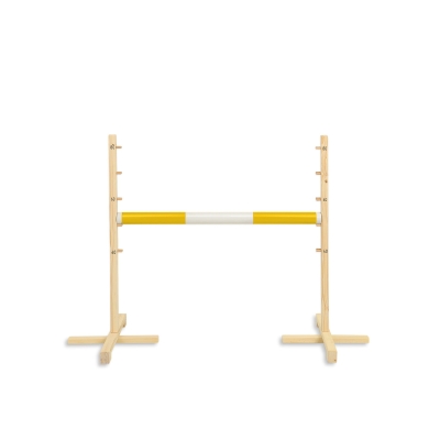 Hindernis voor Stokpaarden 80 cm met Stang 50mm Geel