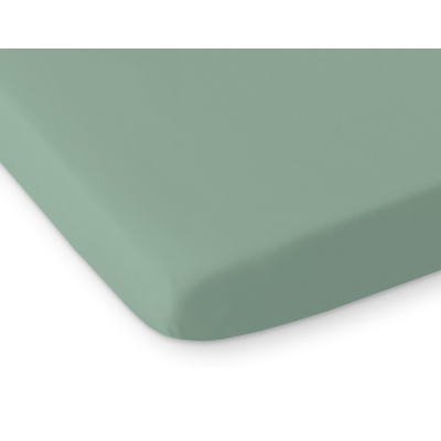 Hoeslaken 140x70 cm voor Ledikantje Wit Pastelgroen