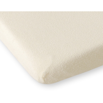 Hoeslaken van Frotte (Badstof) voor Kinderbed 140x70cm Ivoor