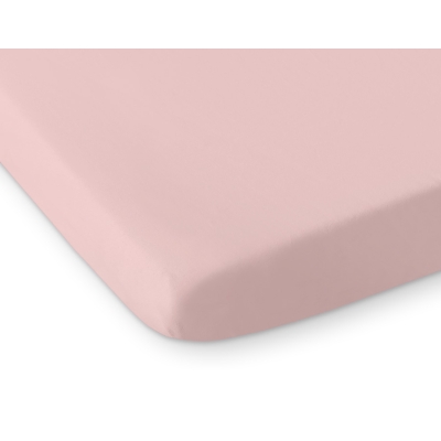 Hoeslaken voor Ledikant 120x60 cm Katoen Wit Stofroze