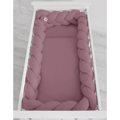 Hoofdbeschermer Gevlochten 360cm Ledikant Pastelviolet