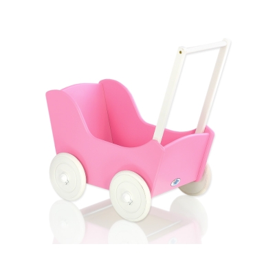 Houten Poppenwagen Wit