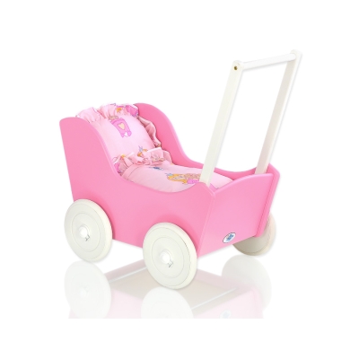 Houten Poppenwagen Wit