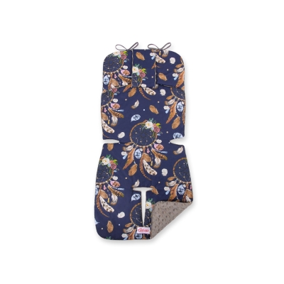Inlegkussen Kinderwagen Bruin Donkerblauw Dromenvangers