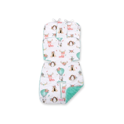 Inlegkussen voor Kinderwagen Mint Beige Vos