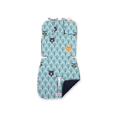 Inlegkussen voor Kinderwagen Mint Donkerblauw