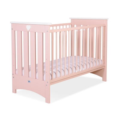 Kinderbed 120x60 cm - Lorenzo III Poederroze Voor Meisjes