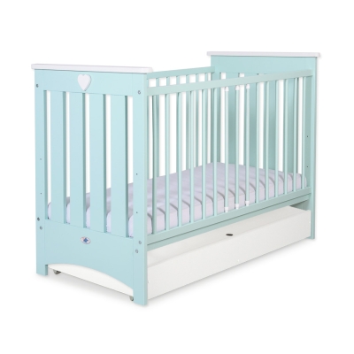 Kinderbed 120x60 cm met Lade Mint - Lorenzo III STANDARD