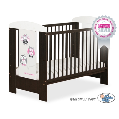 Kinderbed 120x60 cm - Owls Bigi Zibi & Adele Bruin Wit Gelukkige Uilen