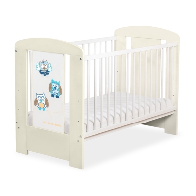 Kinderbed 120x60 cm - Owls Bigi Zibi & Adele Ivoor Gelukkige Uilen