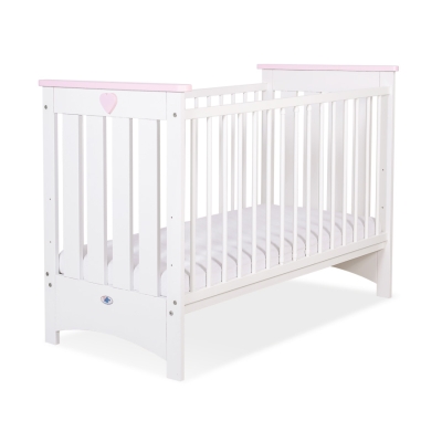 Kinderbed Lorenzo 120x60 cm - Roze Wit