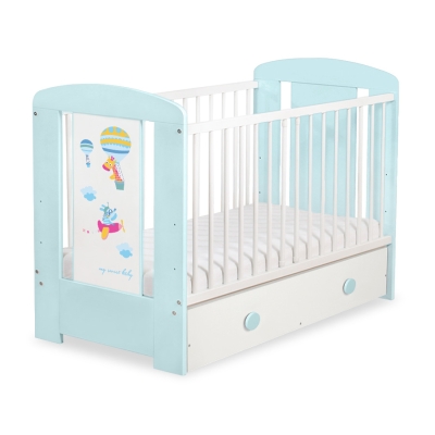 Kinderbed met Lade 120x60 cm - Happy balloons MAXI
