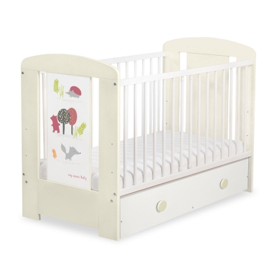 Kinderbed met Lade 120x60 cm - Happy balloons MAXI Woud