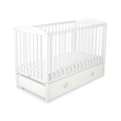 Kinderbed met Lade 120x60 cm - Harten MAXI