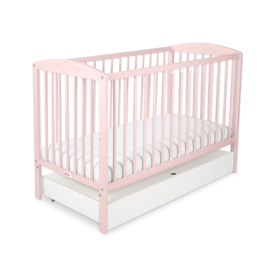 Kinderbed met Lade 120x60 cm - Harten STANDARD