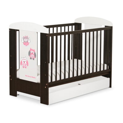 Kinderbed met Lade 120x60 cm - Owls Bigi Zibi & Adele STANDARD Gelukkige Uilen