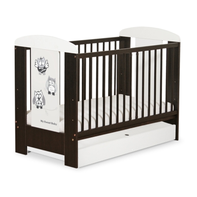 Kinderbed met Lade 120x60 cm - Owls Bigi Zibi & Adele STANDARD Gelukkige Uilen